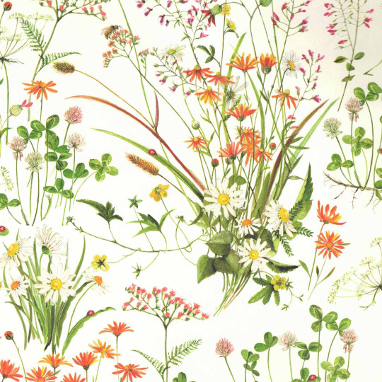 Mixed Flowers Floral Print Italian Paper ~ Tassotti